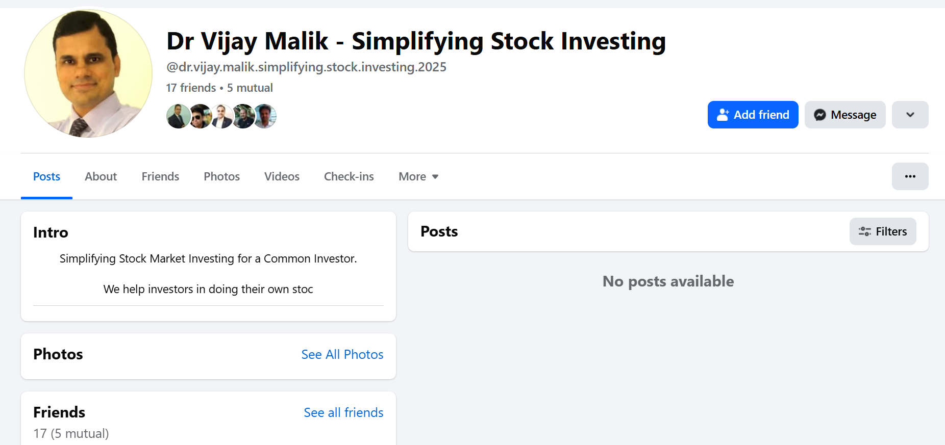 Fake Facebook Profile 2
