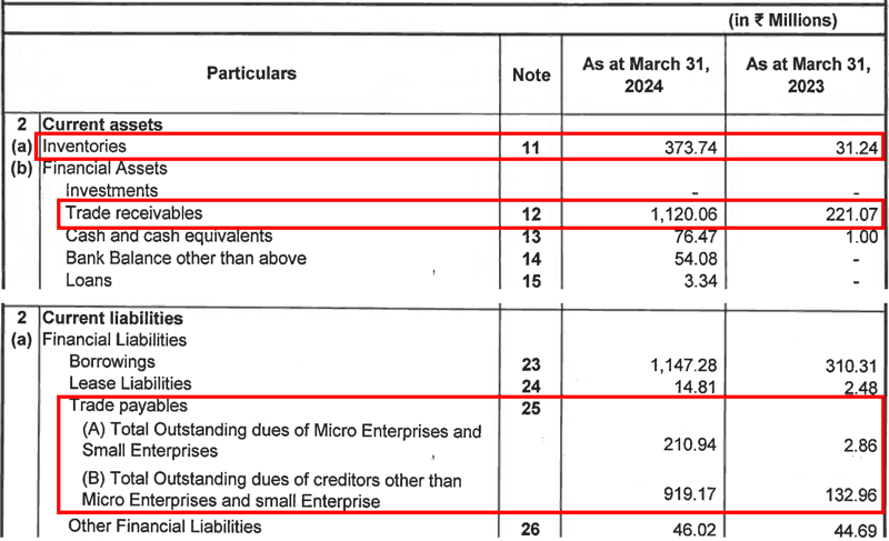 Senores Pharmaceuticals Ltd Balance Sheet FY2025